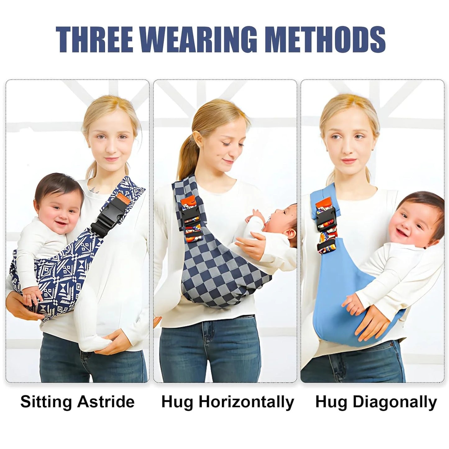 Adjustable Baby Carrier Sling – Portable Infant & Toddler Wrap