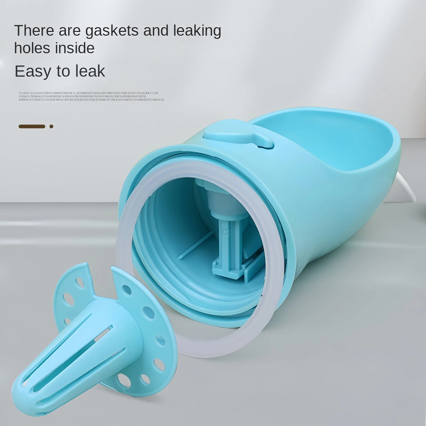 Portable Pet Water Bottle with Food Storage – Travel Feeder for Dogs & Cats