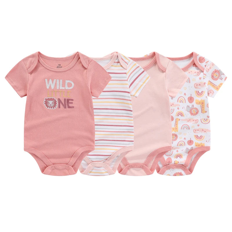 Unisex Newborn Baby Bodysuits Set for Boys and Girls