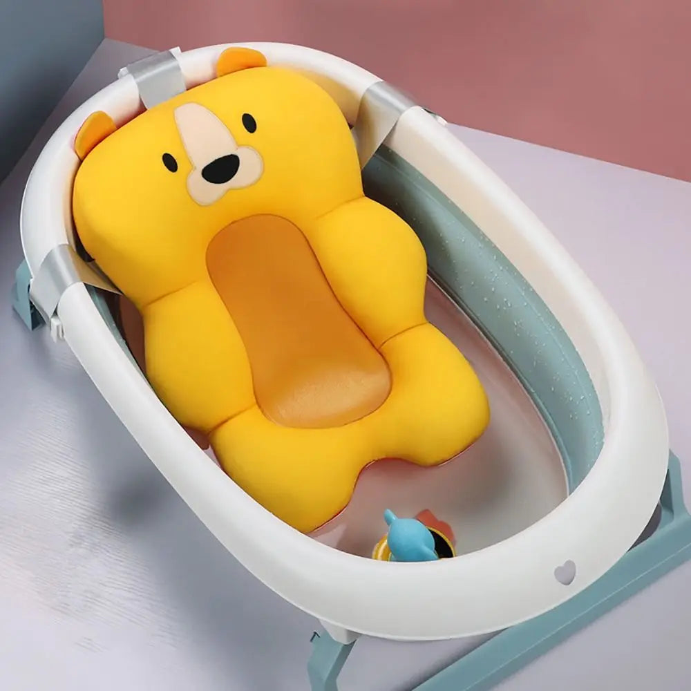 Soft Adjustable Baby Bath Cushion – Non-Slip Infant Tub Support Pillow