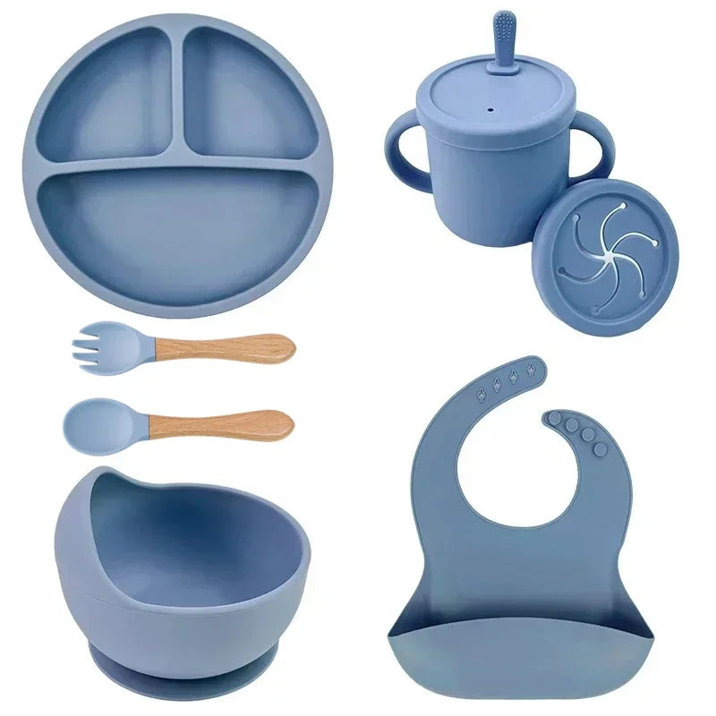 Food-Grade Silicone Baby Feeding Set