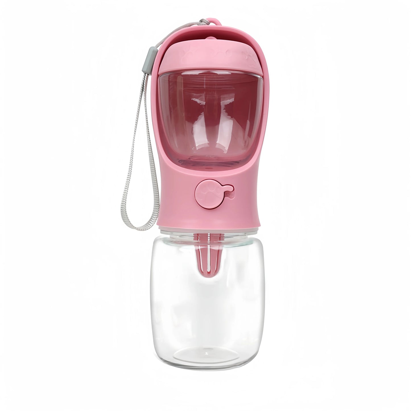 Portable Pet Water Bottle with Food Storage – Travel Feeder for Dogs & Cats