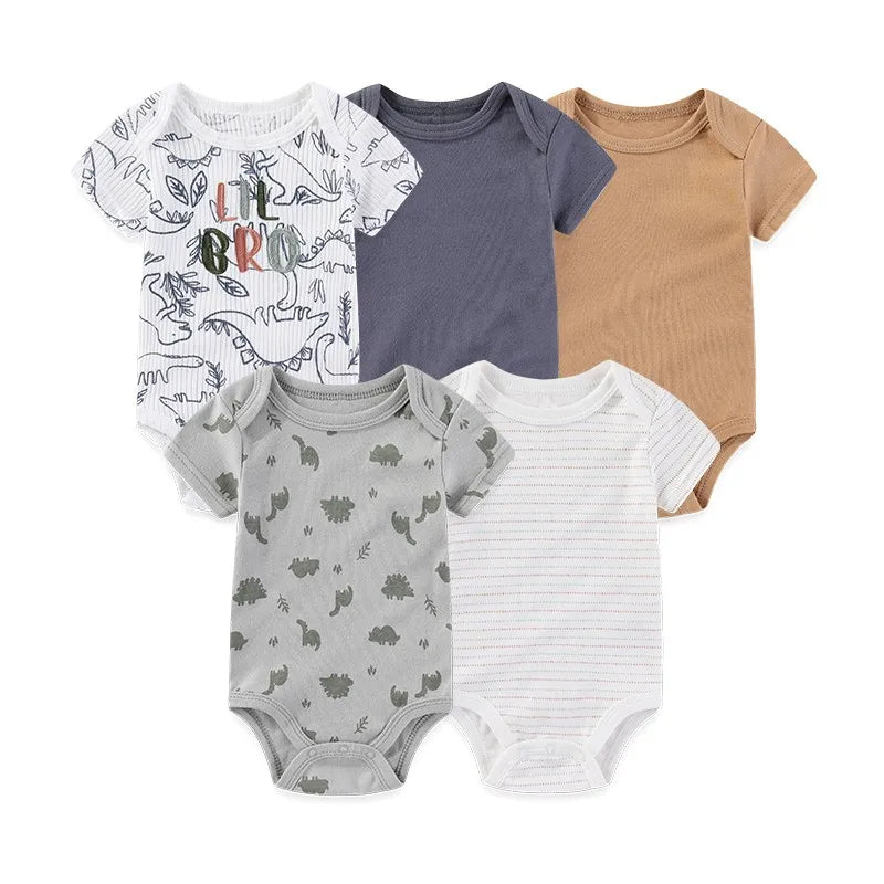 Unisex Newborn Baby Bodysuits Set for Boys and Girls