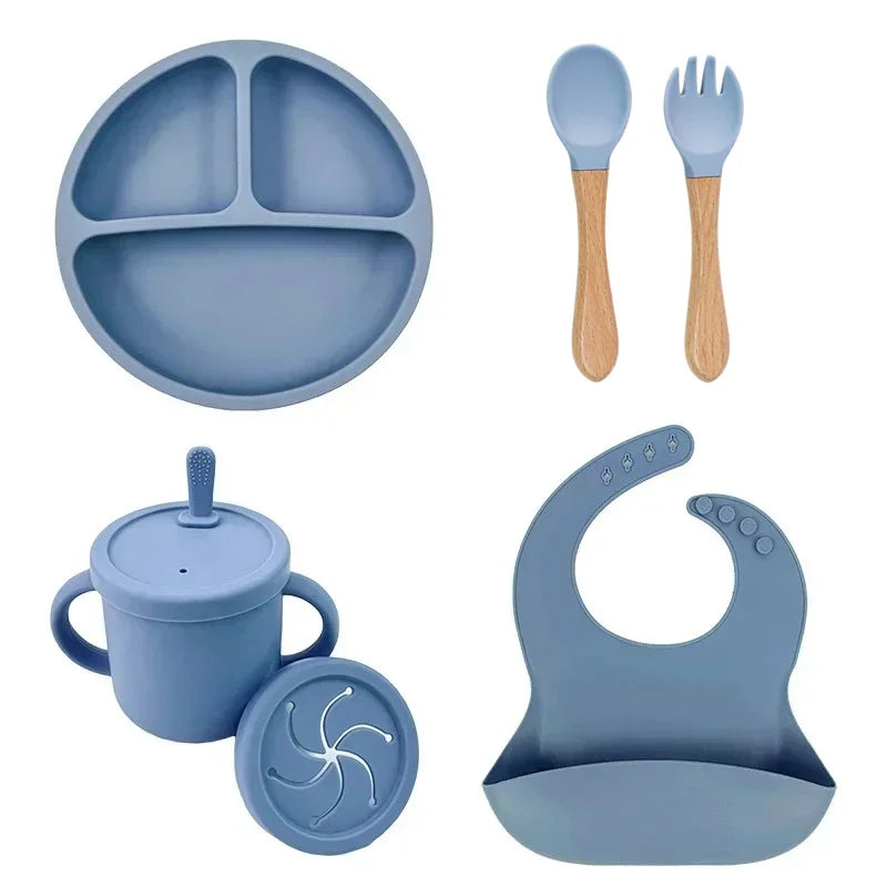 Food-Grade Silicone Baby Feeding Set