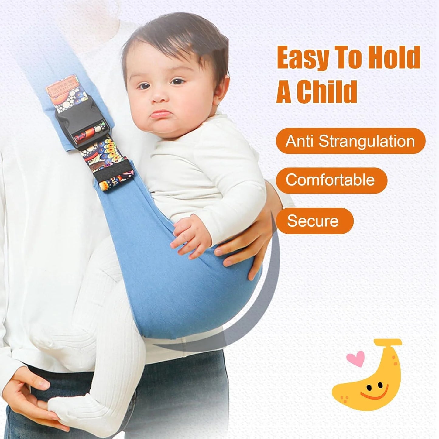 Adjustable Baby Carrier Sling – Portable Infant & Toddler Wrap