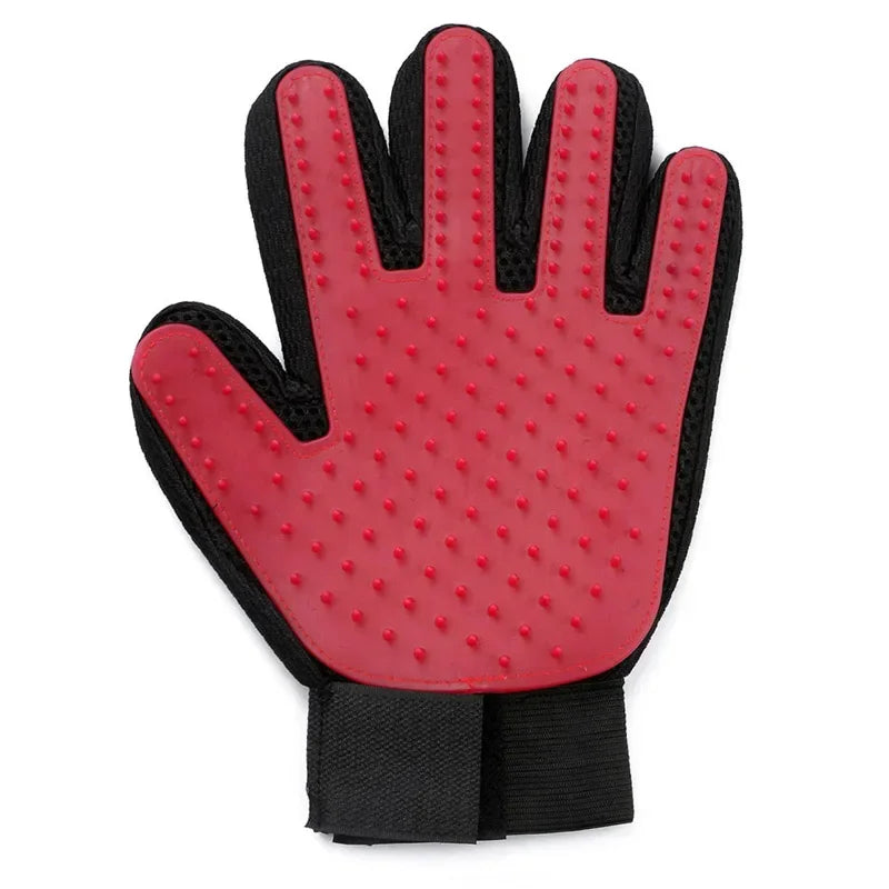 Silicone Pet Grooming Gloves – Hair Brush & Bathing Glove for Dogs & Cats