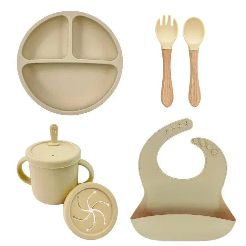 Food-Grade Silicone Baby Feeding Set