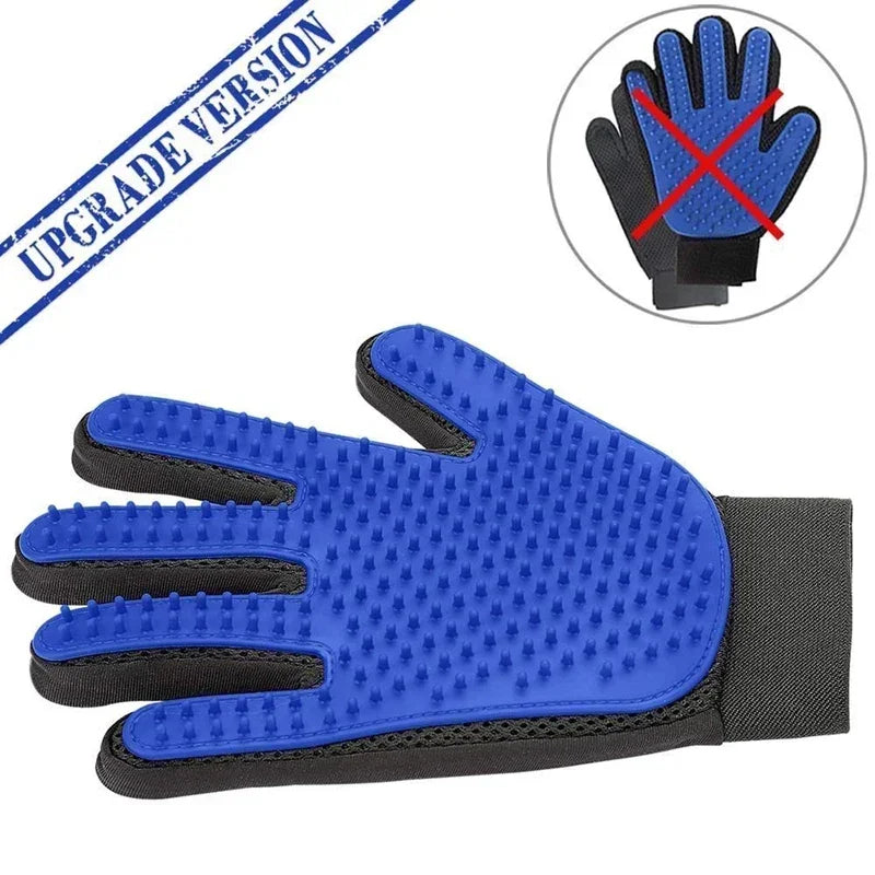 Silicone Pet Grooming Gloves – Hair Brush & Bathing Glove for Dogs & Cats