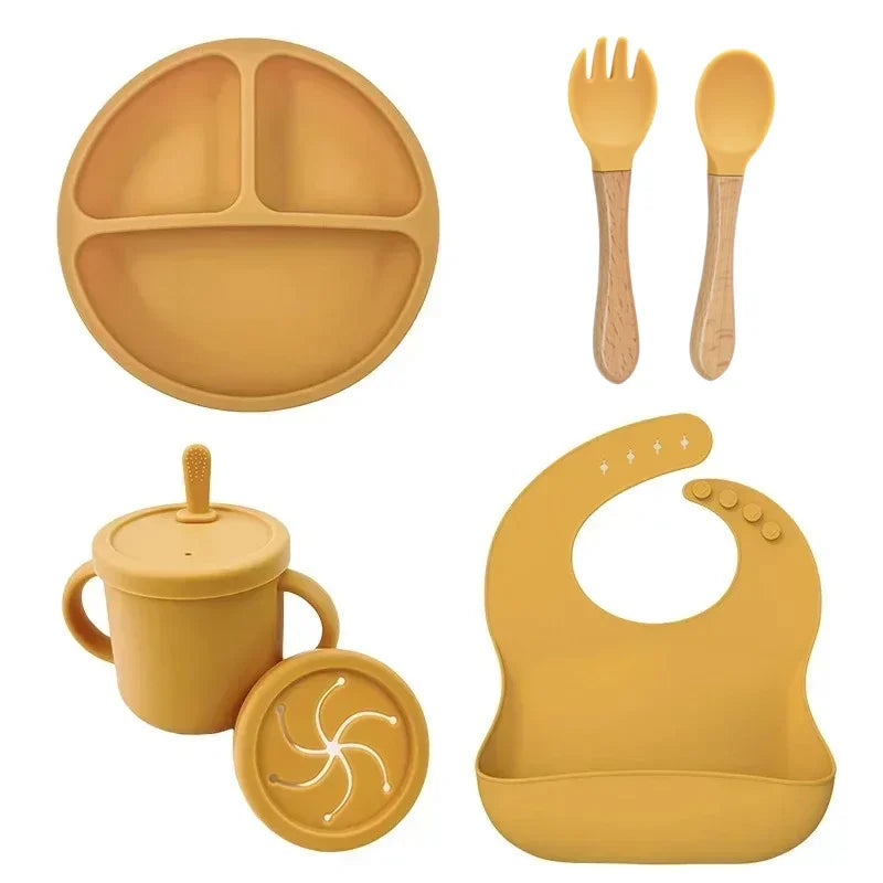Food-Grade Silicone Baby Feeding Set