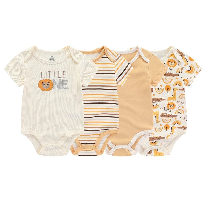 Unisex Newborn Baby Bodysuits Set for Boys and Girls