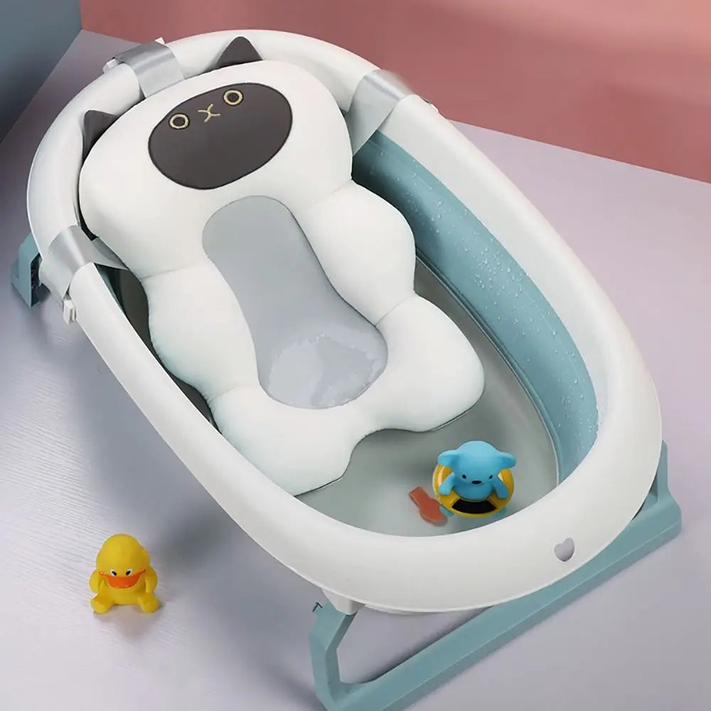 Soft Adjustable Baby Bath Cushion – Non-Slip Infant Tub Support Pillow