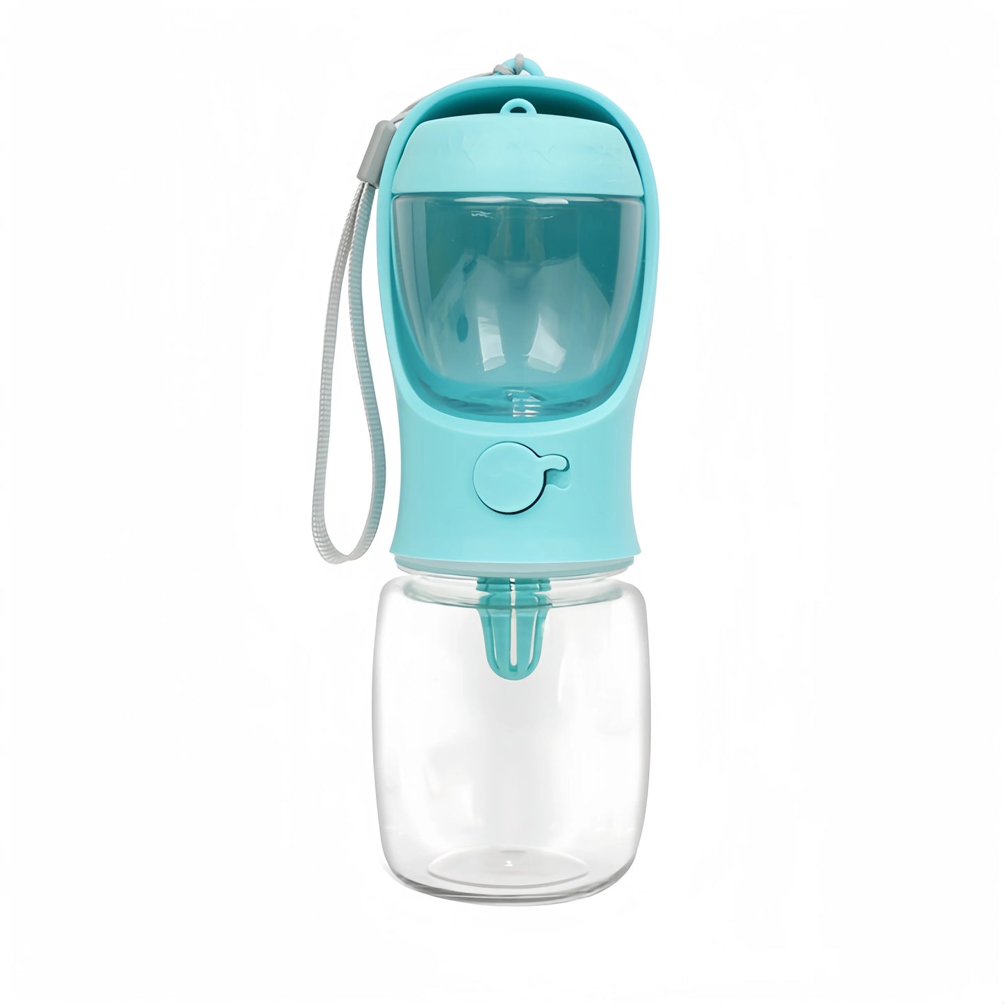 Portable Pet Water Bottle with Food Storage – Travel Feeder for Dogs & Cats
