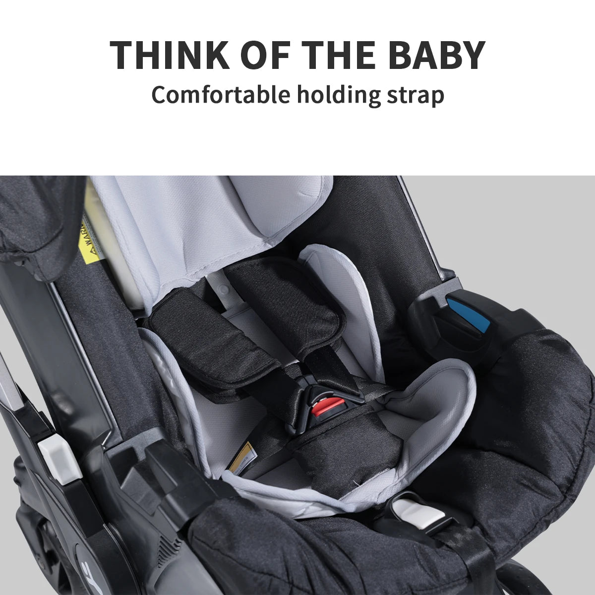 -Wheel Folding Baby Stroller with Adjustable Handle – Newborn Travel & Outdoor Use