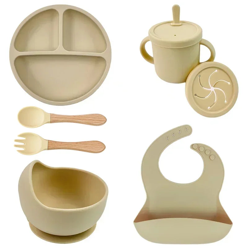 Food-Grade Silicone Baby Feeding Set