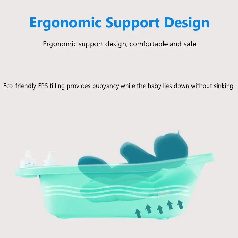 Soft Adjustable Baby Bath Cushion – Non-Slip Infant Tub Support Pillow