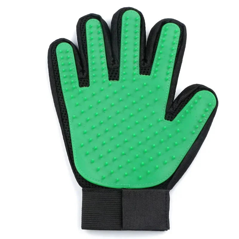 Silicone Pet Grooming Gloves – Hair Brush & Bathing Glove for Dogs & Cats