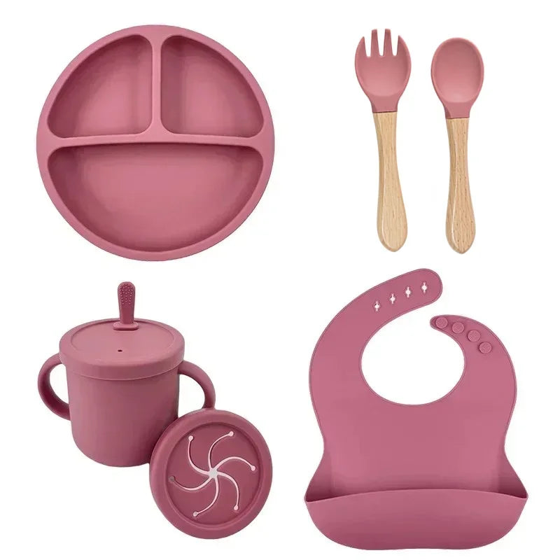 Food-Grade Silicone Baby Feeding Set