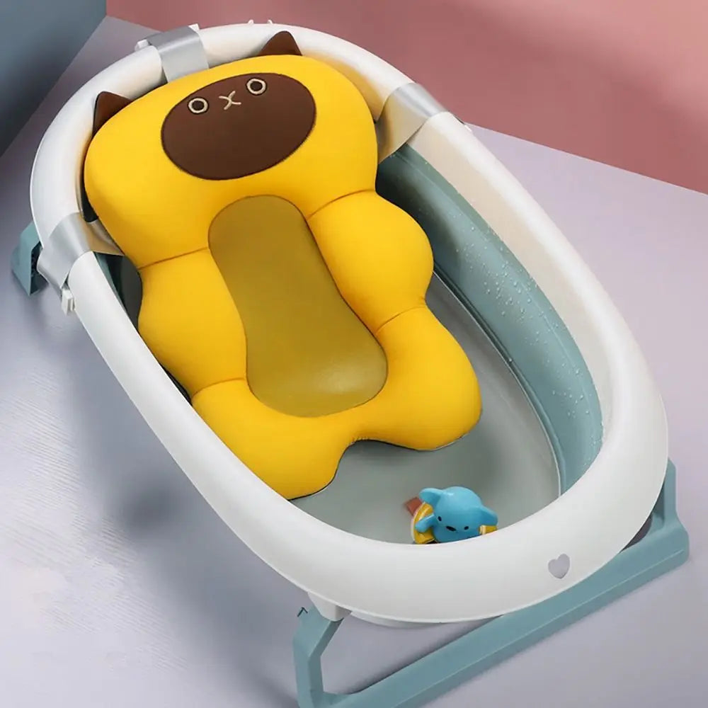 Soft Adjustable Baby Bath Cushion – Non-Slip Infant Tub Support Pillow
