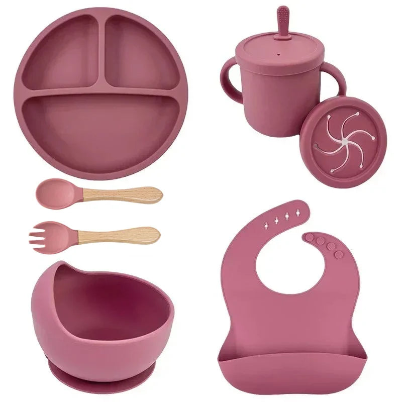 Food-Grade Silicone Baby Feeding Set