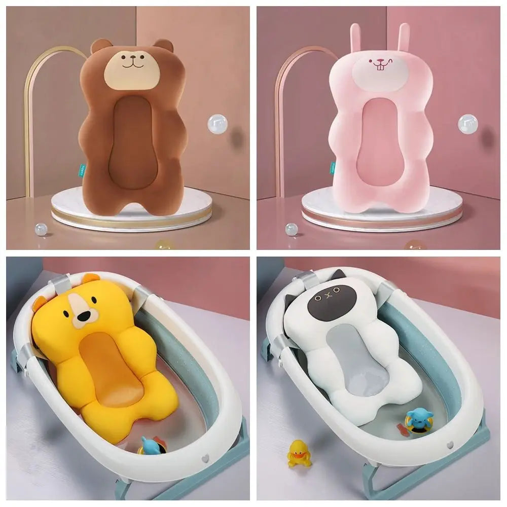 Soft Adjustable Baby Bath Cushion – Non-Slip Infant Tub Support Pillow