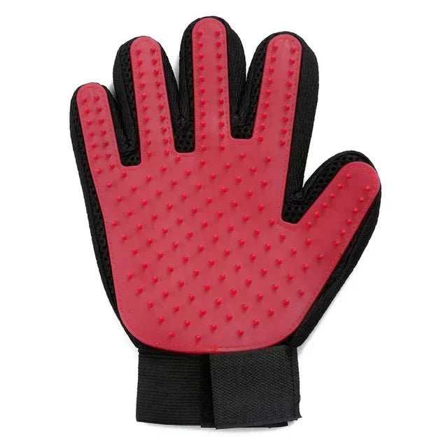 Silicone Pet Grooming Gloves – Hair Brush & Bathing Glove for Dogs & Cats