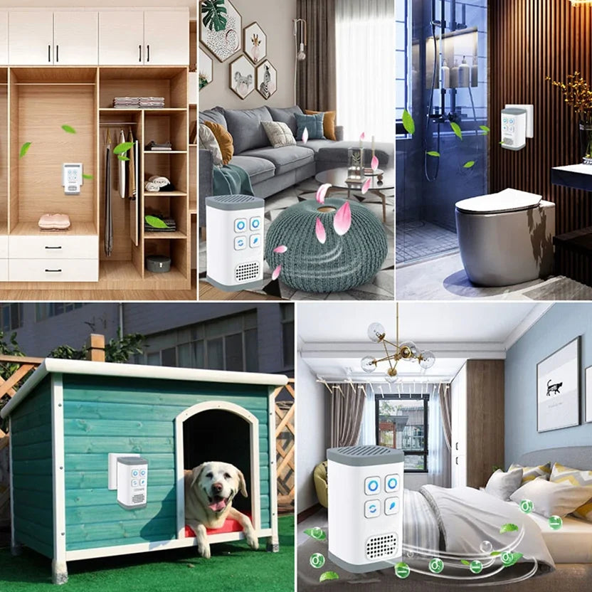 Mini Plug-in Air Purifier & Ozone Ionizer – Deodorizer for Home, Pets & Toilet
