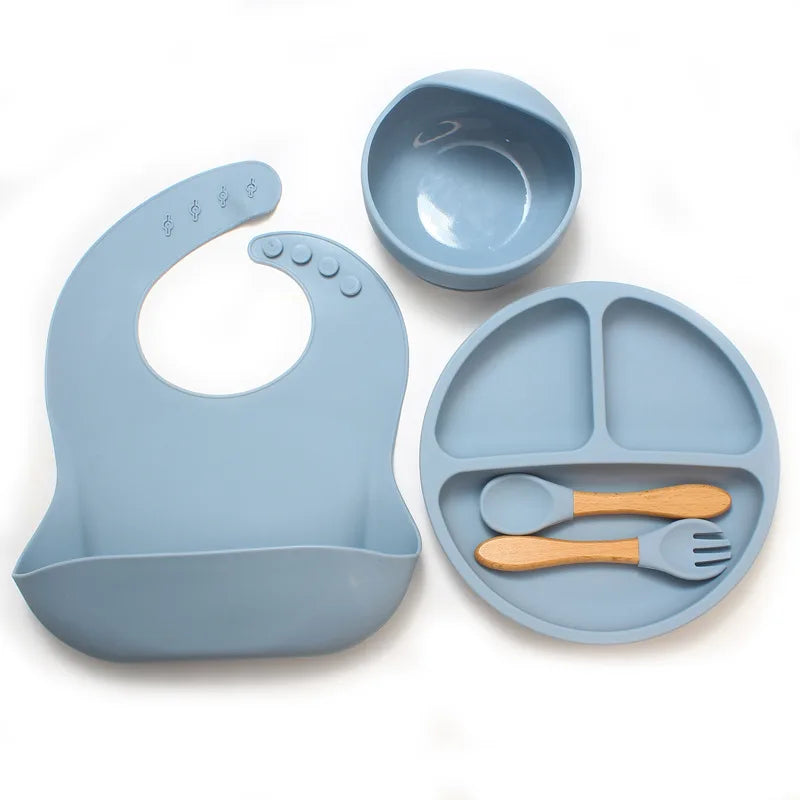 5-Piece Silicone Baby Feeding Set