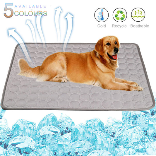 Portable Ice Silk Cooling Pad for Pets – Summer Cooling Mat for Dogs & Cats