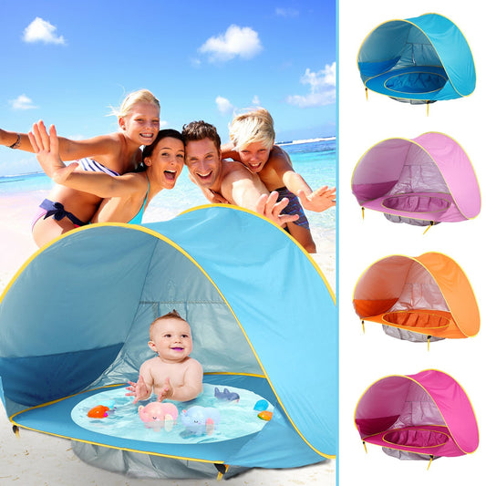 Baby Beach Tent with UV Protection – Portable Sun Shelter & Pool Playhouse