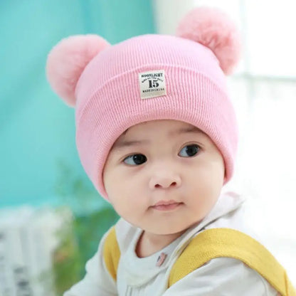 0-12 Months Baby Knitted Hat & Scarf Set – Warm for Autumn & Winter