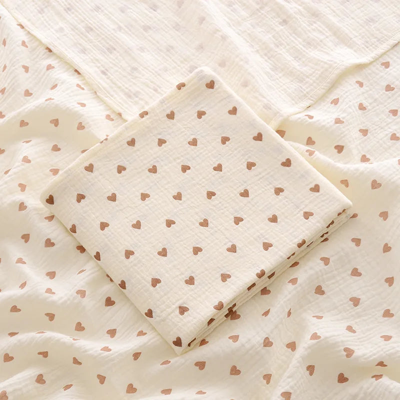 100x100cm Cotton Muslin Baby Swaddle Blanket – Newborn Bath Towel & Bedding