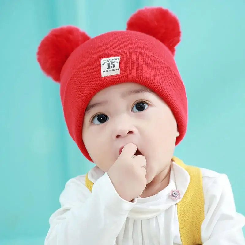 0-12 Months Baby Knitted Hat & Scarf Set – Warm for Autumn & Winter