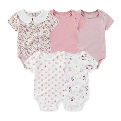 Unisex Newborn Baby Bodysuits Set for Boys and Girls