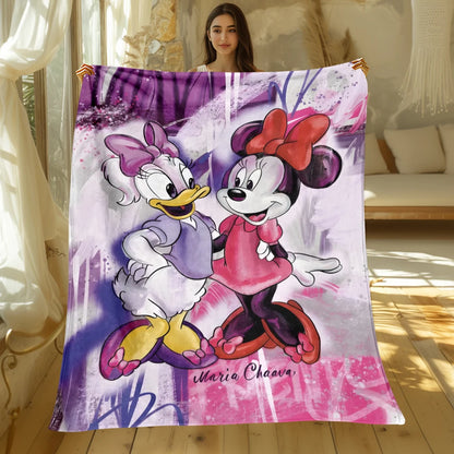 MINISO Mickey & Donald Duck Flannel Blanket