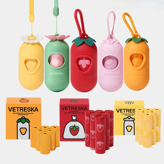 Portable Dog Poop Bag Dispenser – Eco-Friendly Capsule Design Waste Disposal Tool