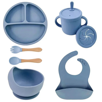Food-Grade Silicone Baby Feeding Set