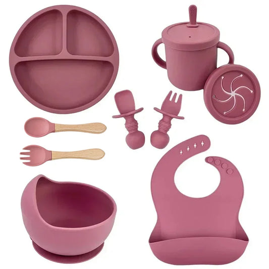 Food-Grade Silicone Baby Feeding Set