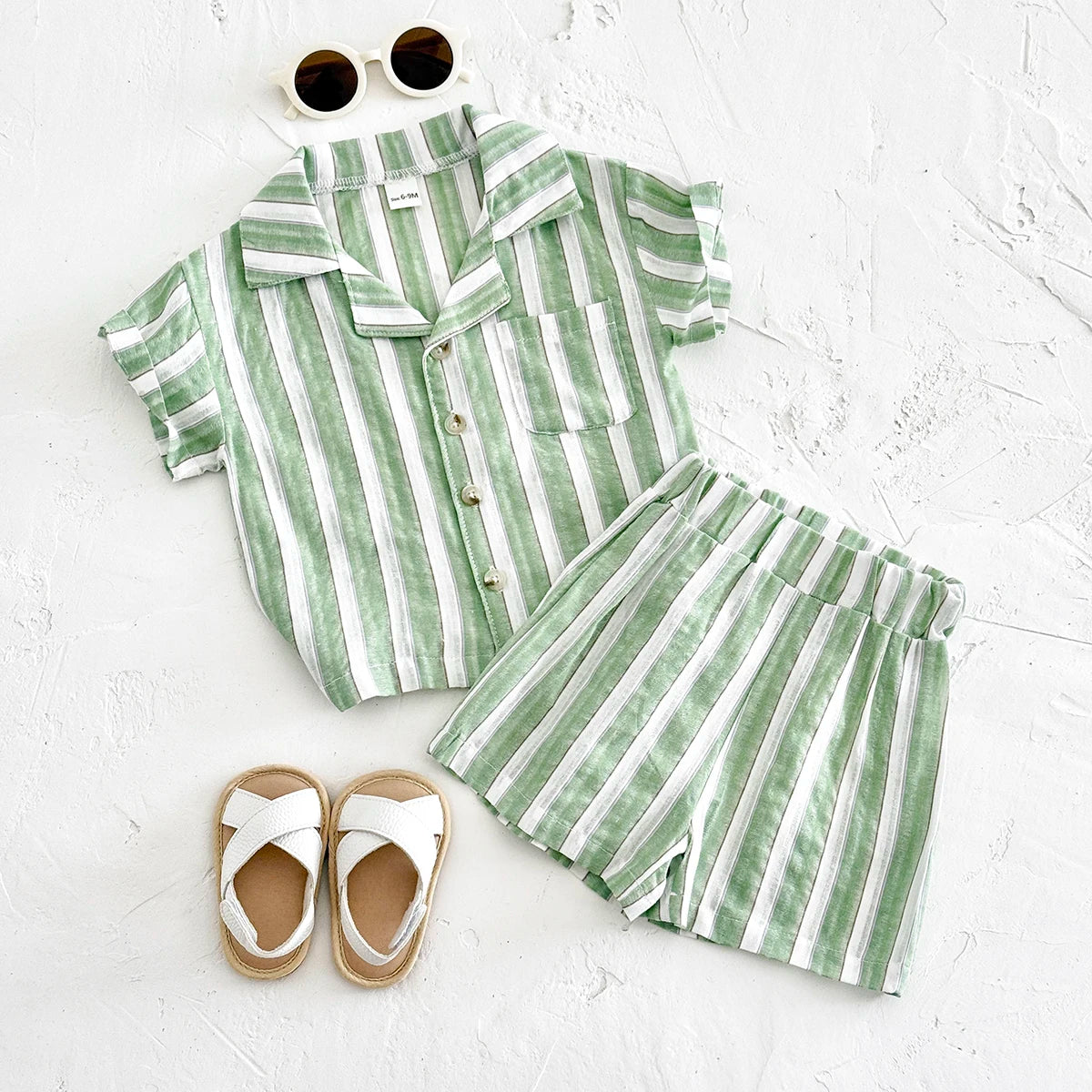 Newborn Baby Boy/Girl Summer Outfit Up Shirt & Shorts Set
