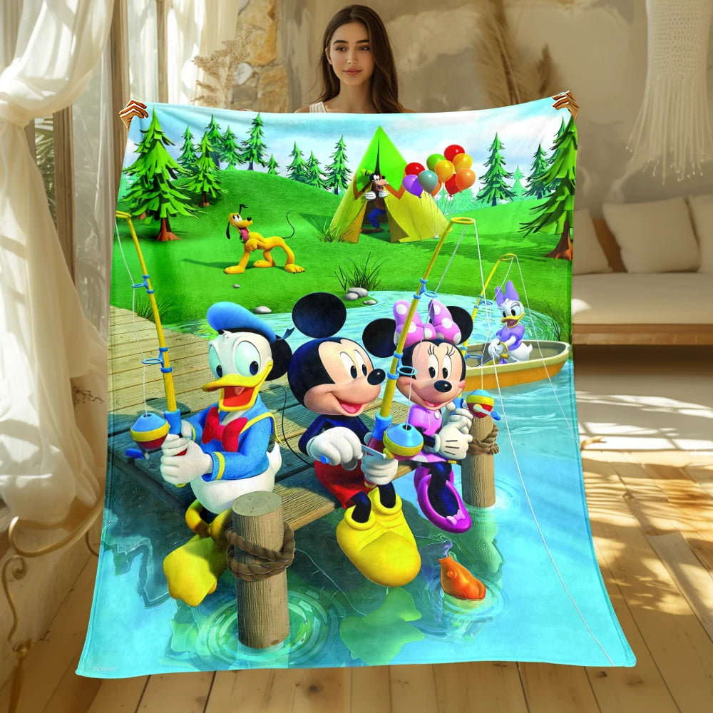 MINISO Mickey & Donald Duck Flannel Blanket