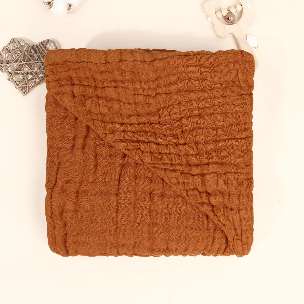 100% Muslin Cotton Baby Hooded Bath Towel