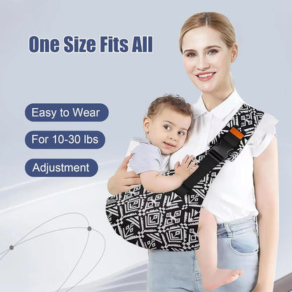 Adjustable Baby Carrier Sling – Portable Infant & Toddler Wrap
