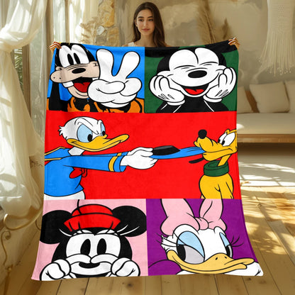 MINISO Mickey & Donald Duck Flannel Blanket