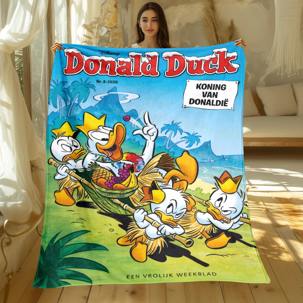 MINISO Mickey & Donald Duck Flannel Blanket