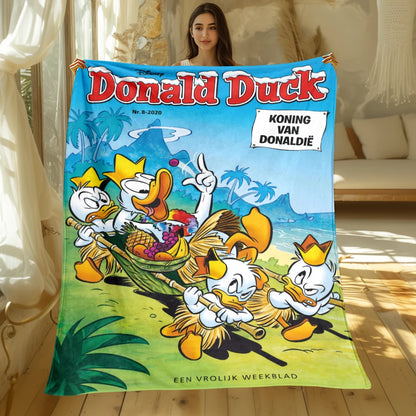MINISO Mickey & Donald Duck Flannel Blanket