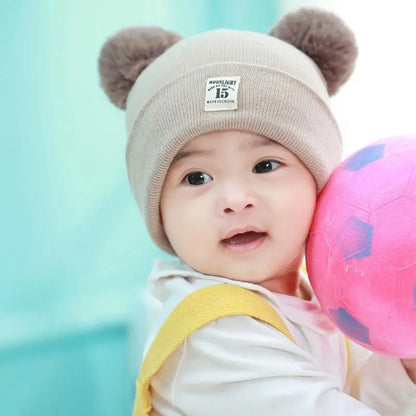 0-12 Months Baby Knitted Hat & Scarf Set – Warm for Autumn & Winter