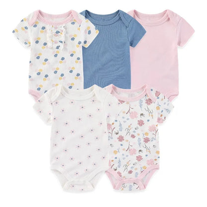 Unisex Newborn Baby Bodysuits Set for Boys and Girls