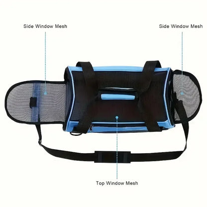 Portable Pet Carrier Bag – Breathable Travel Handbag for Small Dogs & Cats
