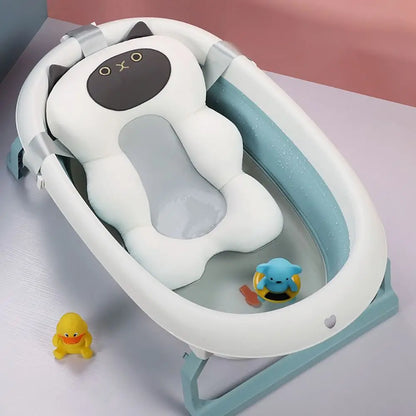 Soft Adjustable Baby Bath Cushion – Non-Slip Infant Tub Support Pillow