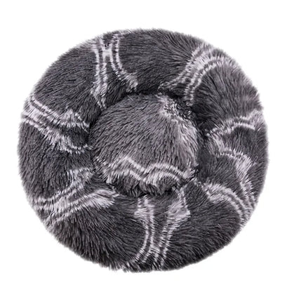 Round Plush Pet Bed – Super Soft Winter Dog & Cat Bed (40–90cm)
