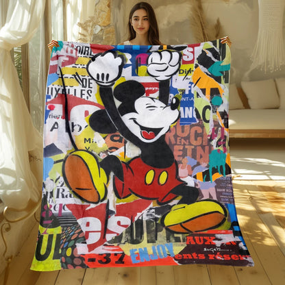 MINISO Mickey & Donald Duck Flannel Blanket